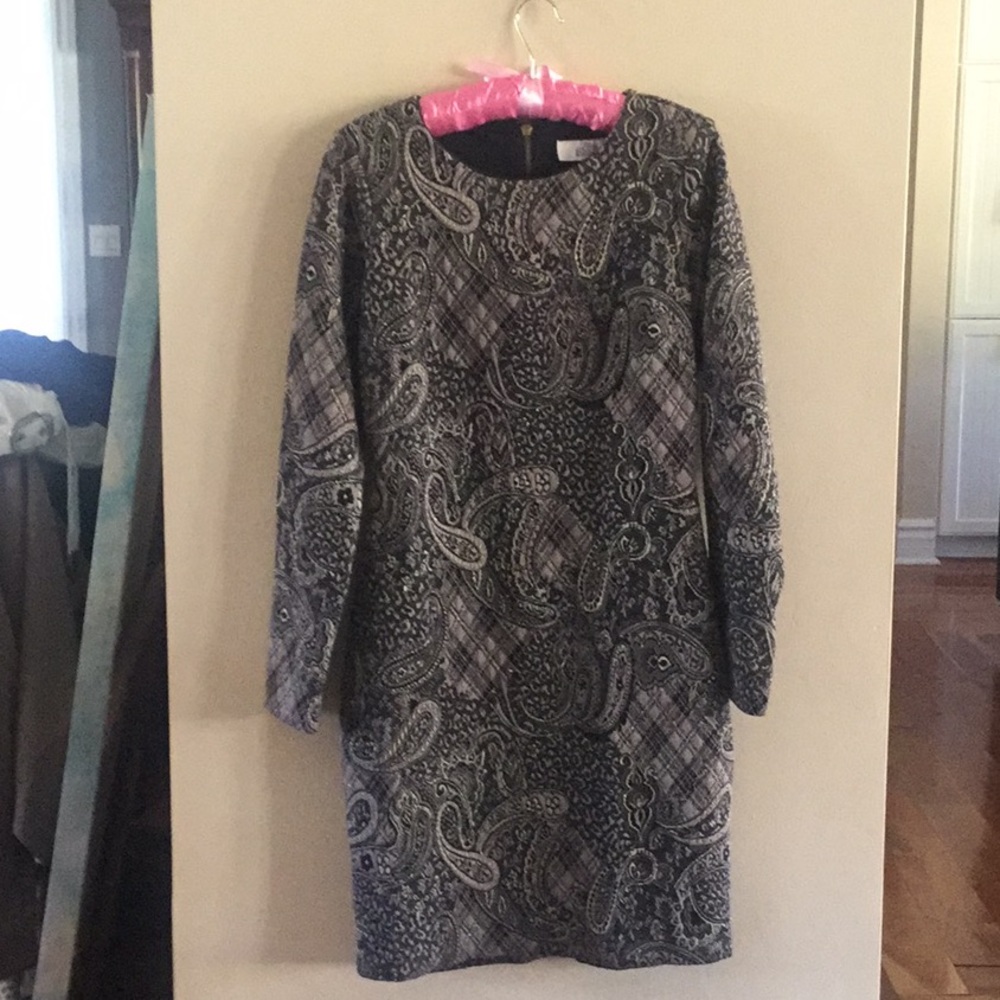 Badgley Mischka size 8 long sleeve dress worn once